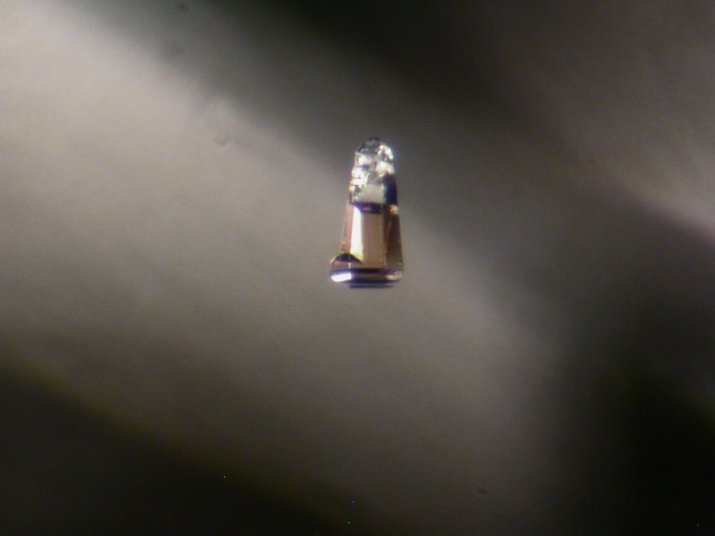 Diamond inclusion hexagonal crystal pinkish brown (9)
